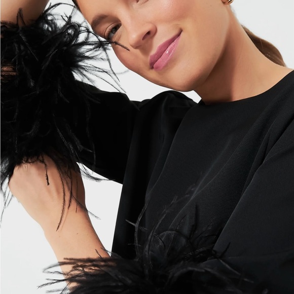 NWT Tuckernuck Black Feather Jamie Dress, XS - Picture 5 of 16
